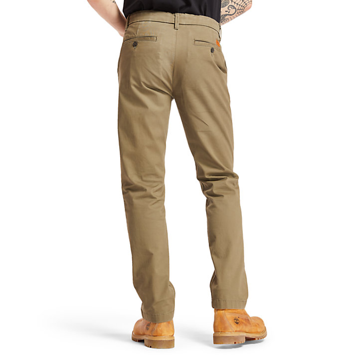 Squam Lake Twill Chinos for Men in Green-