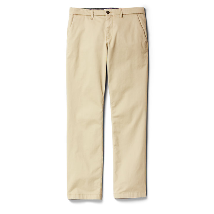 Squam Lake Twill Chinos for Men in Beige-
