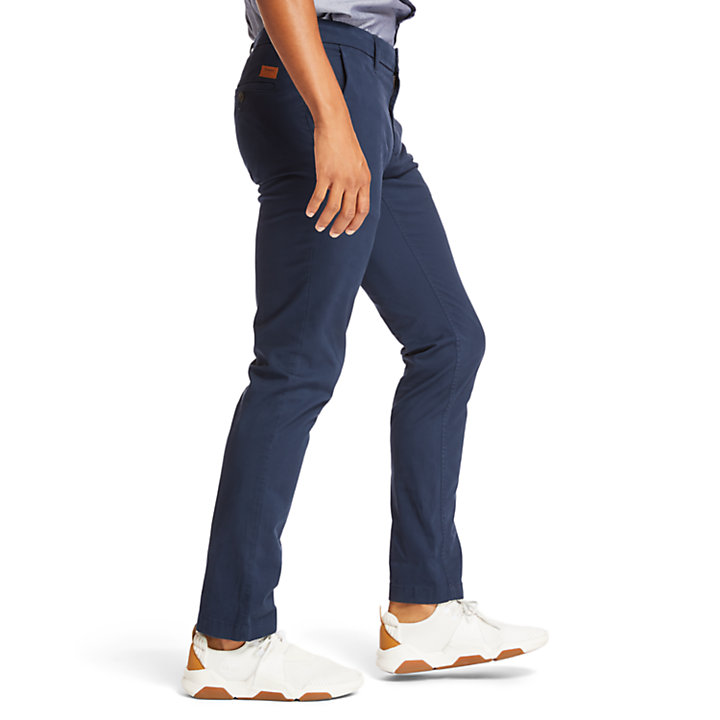 Pantaloni Chino da Uomo Sargent Lake Slim-Fit in blu marino-