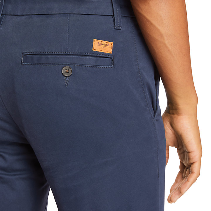 Pantaloni Chino da Uomo Sargent Lake Slim-Fit in blu marino-