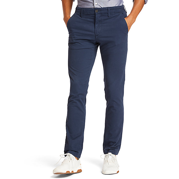 Pantaloni Chino da Uomo Sargent Lake Slim-Fit in blu marino