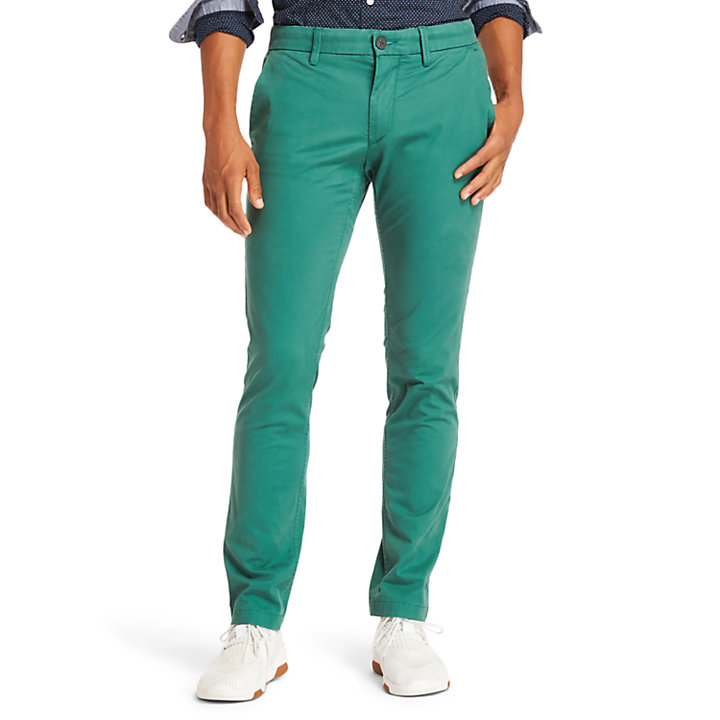 Pantaloni Chino da Uomo Sargent Lake Slim-Fit in verde-