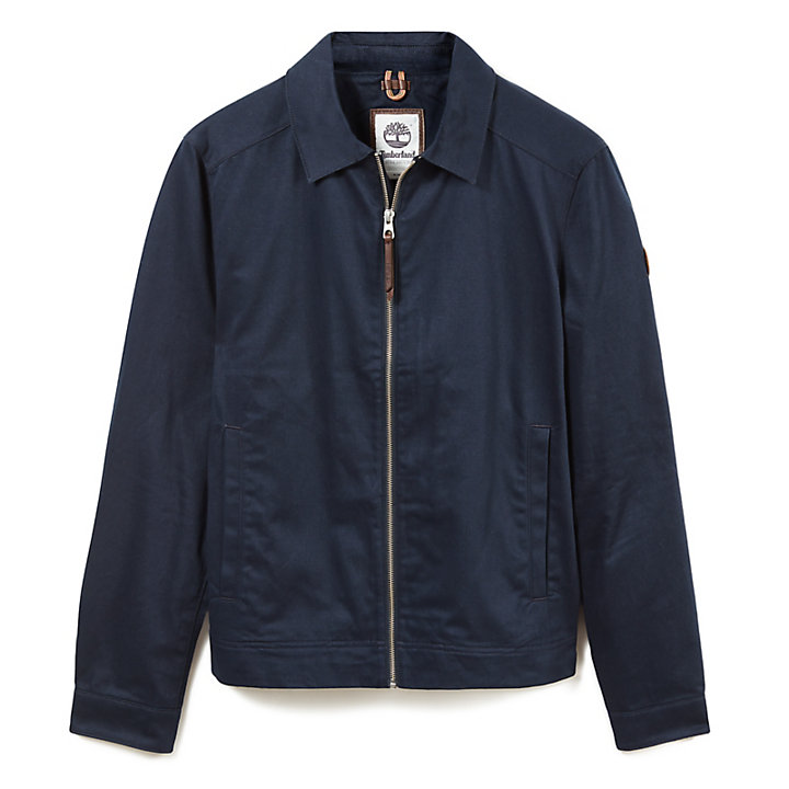 Stratham Cotton Bomber Jacket for Men in Navy | Timberland