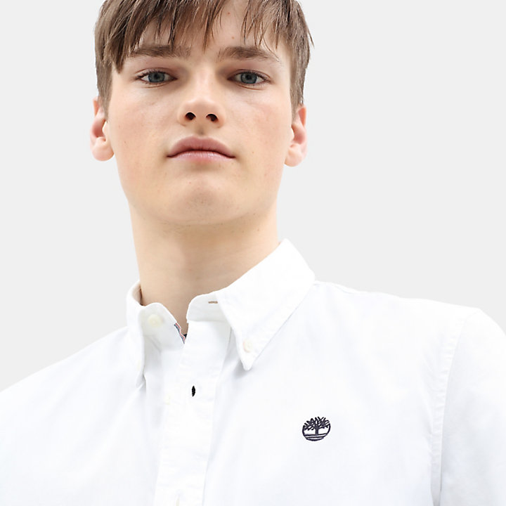 Milford Short Sleeve Shirt for Men in White-