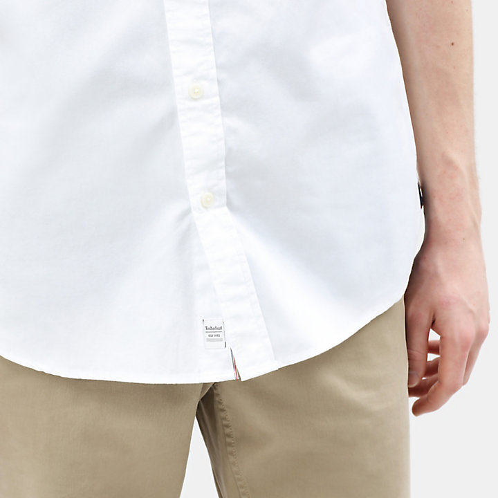 Milford Short Sleeve Shirt for Men in White-