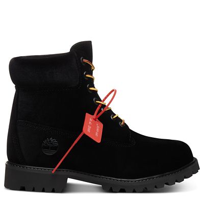 timberland boots black and white