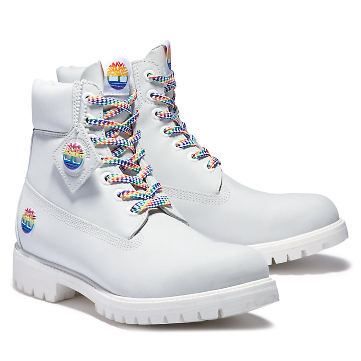 Limited Edition Pride 6 Inch Boot voor heren in wit-