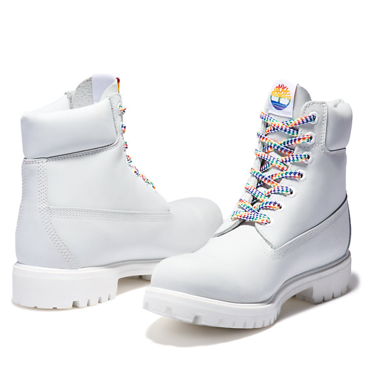 Limited Edition Pride 6 Inch Boot for Men in White-