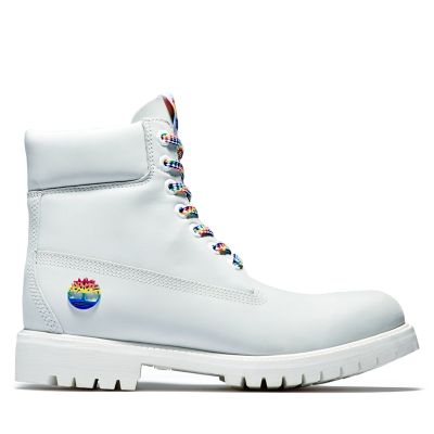 all white timberlands mens