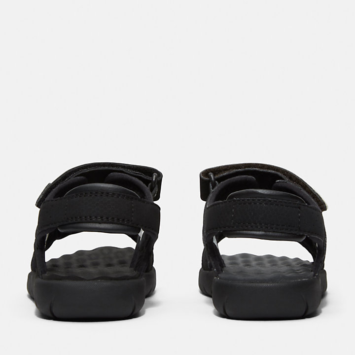 Perkins Row 2-Strap Sandaal voor kids in zwart-