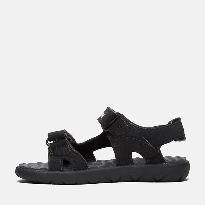 Perkins Row 2-Strap Sandal for Youth in Black-