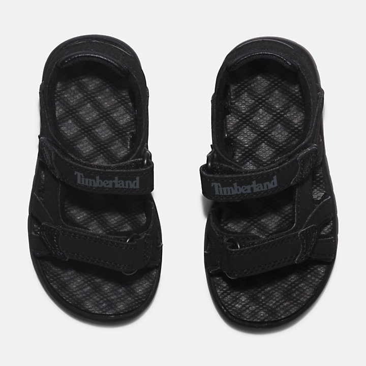 Sandalias de Doble Tira Perkins Row para Niño (de 20 a 30) en color negro monocromático-