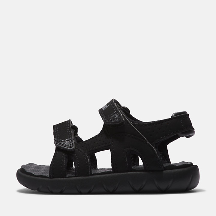 Sandalias de Doble Tira Perkins Row para Niño (de 20 a 30) en color negro monocromático-