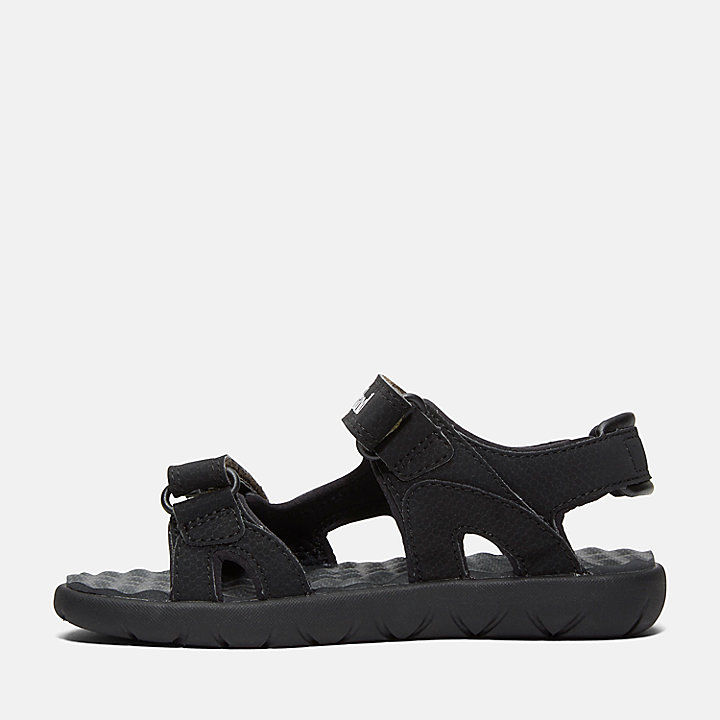 Perkins Row 2-Strap Sandal for Junior in Black