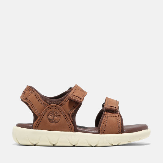 Nubble Double-strap Sandal for Toddler in Brown | Timberland