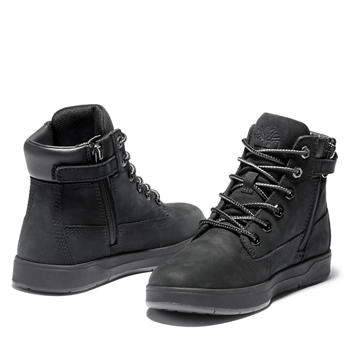 Davis Square 6 Inch Side-Zip Boot for Men in Black-
