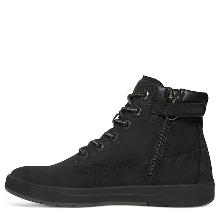 Davis Square 6 Inch Side-Zip Boot for Men in Black-
