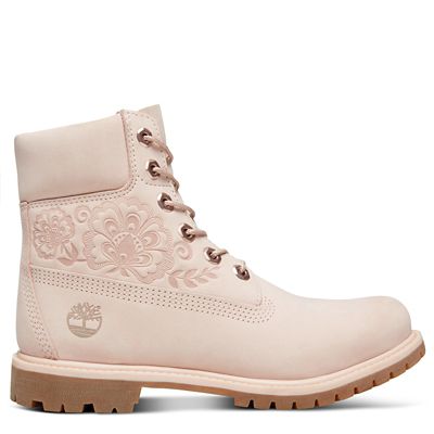 pale pink timberlands