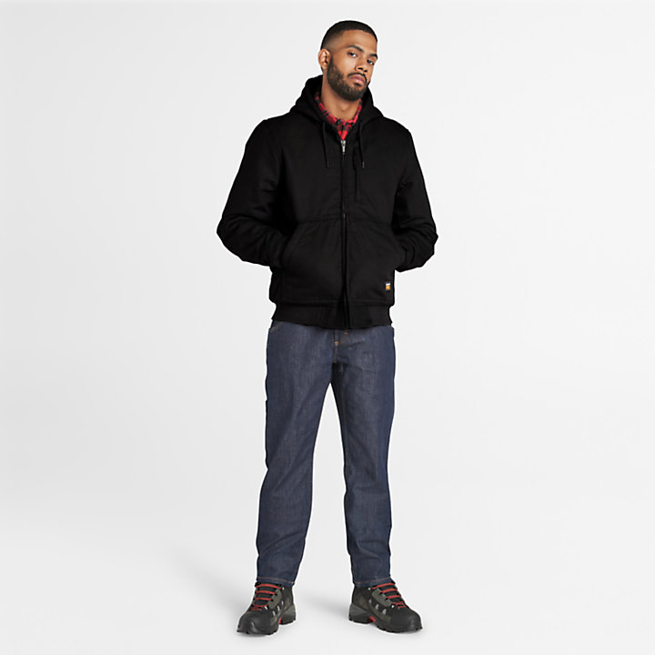 Timberland PRO® Gritman Fleece-lined Canvas Jacket for Men in Black-