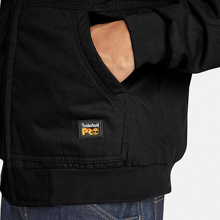 Timberland PRO® Gritman Fleece-gefütterte Canvas-Jacke für Herren in Schwarz