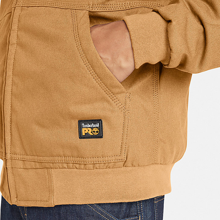 Timberland PRO® Gritman Fleece-gefütterte Canvas-Jacke für Herren in Dunkelgelb