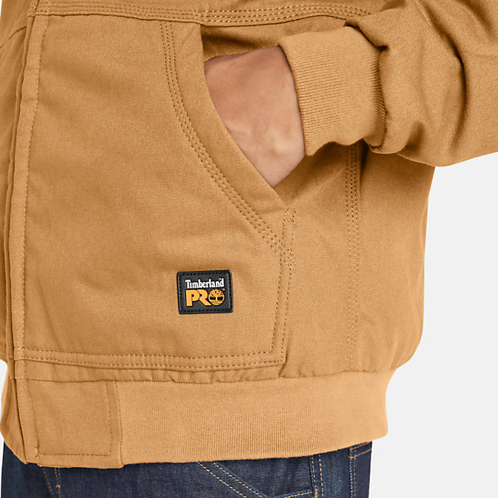 Timberland PRO® Gritman Fleece-gefütterte Canvas-Jacke für Herren in Dunkelgelb-