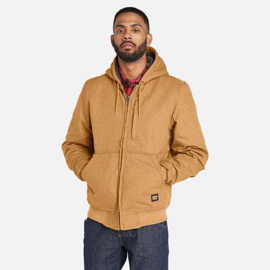 Timberland PRO® Gritman Fleece-lined Canvas Jacket for Men in Dark Yellow | Timberland