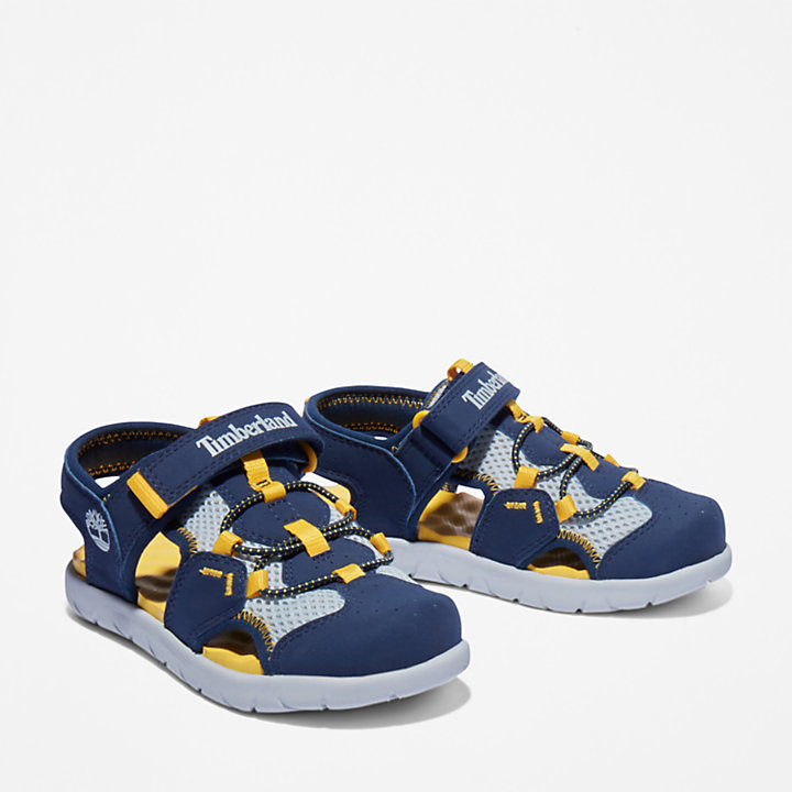 Perkins Row Fisherman Sandal for Youth in Navy-