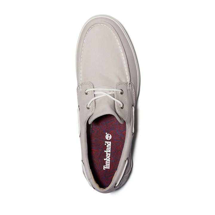 Union Wharf Boat Shoe for Men in Pale Grey-