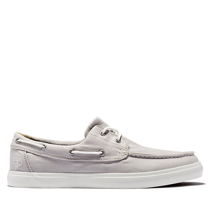 Union Wharf Boat Shoe for Men in Pale Grey-
