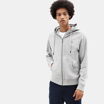 Exeter River Zip Up Hoodie for Men in Grey | Timberland