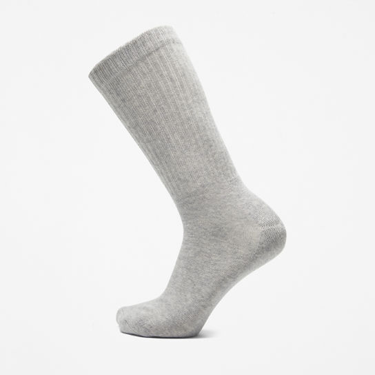 Stratham 3-Pack Crew Sport Socks for Men in Grey | Timberland