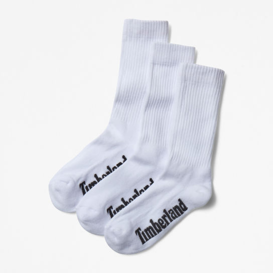 3-Pack Stratham Core Sport halfhoge sokken voor heren in wit | Timberland