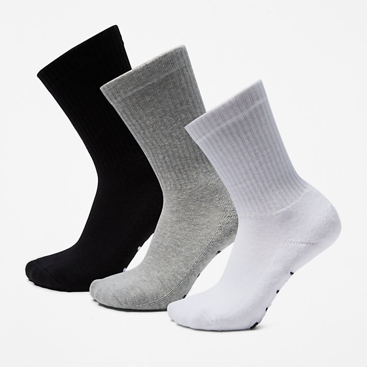 Stratham 3-Pack Sport Crew Socks for Men in Multi-coloured-