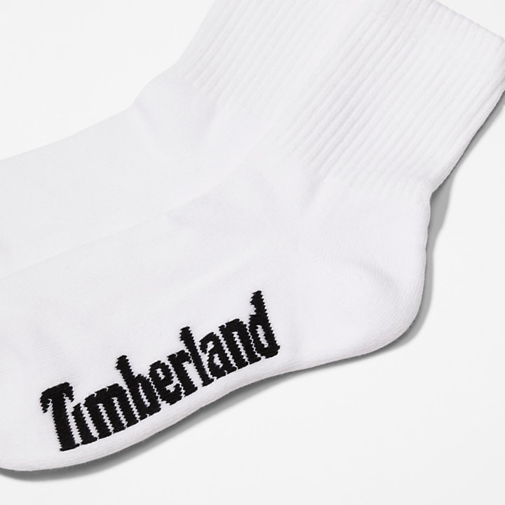 Stratham 3-Pack Quarter-length Sport Socks for Men in White-