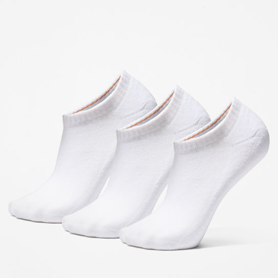 3 paires de chaussettes invisibles Stratham pour homme en blanc | Timberland