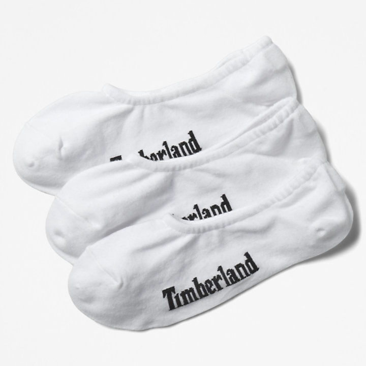 Stratham 3-Pack Liner Socks for Men in White-