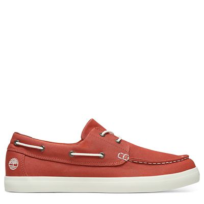 Union Wharf Boat Shoe for Men in Red 