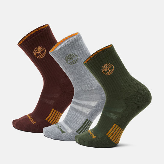 Newmarket Village 3-pack Yellow Boot Socks for Men in Multicoloured | Timberland