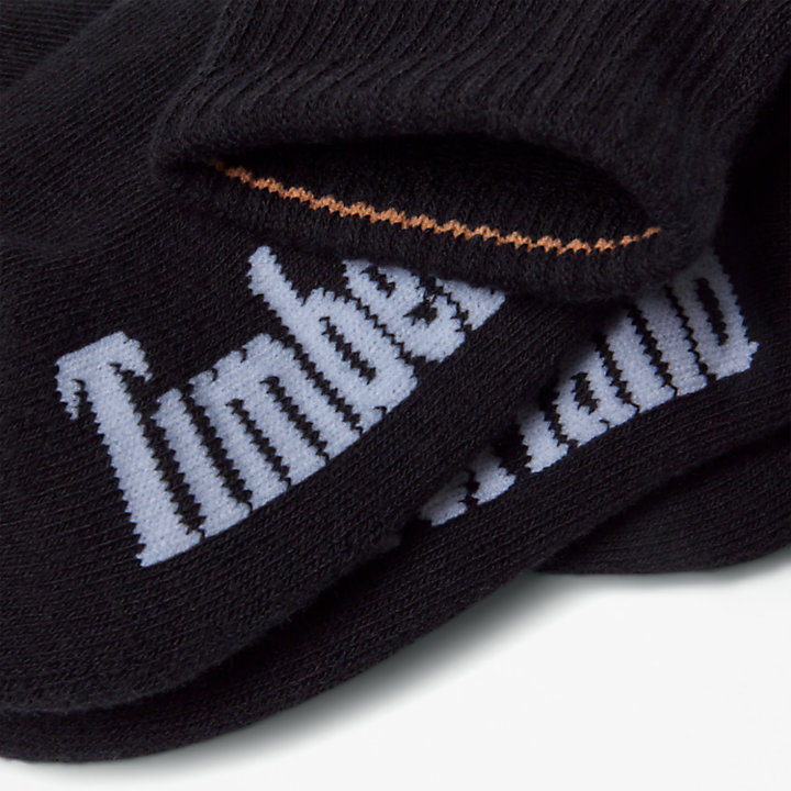 Paquete de 3 pares de calcetines tobilleros Stratham para mujer con diseño color negro-