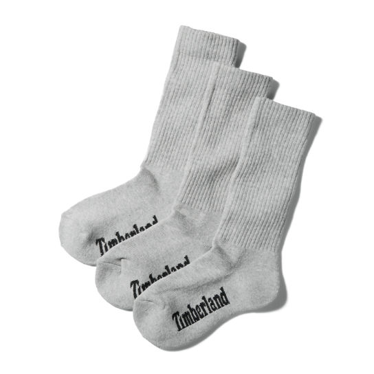 Paquete de 3 calcetines altos Core para mujer en gris | Timberland