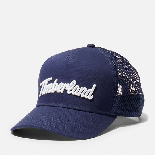 3D Embroidery Trucker Hat for Men in Navy | Timberland