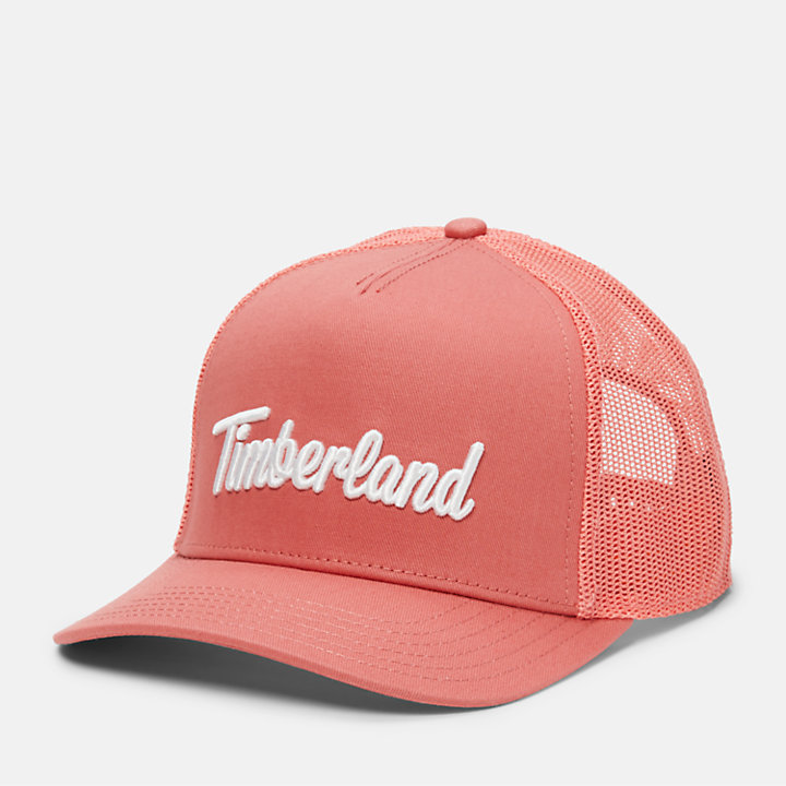3D Embroidery Trucker Hat for Men in Orange-