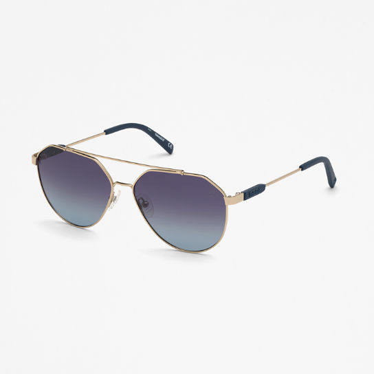Gafas de sol de estilo Aviador Marcolin de Timberland® en oro | Timberland