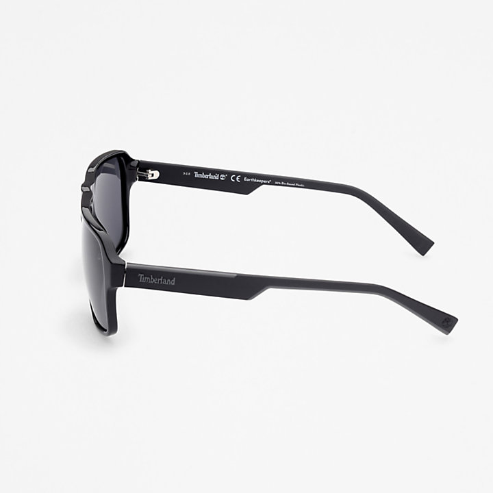 Timberland® Marcolin Moderne rechthoekige zonnebril in zwart-