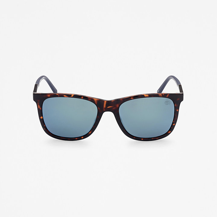 Timberland® Marcolin quadratische Sonnenbrille in Braun-