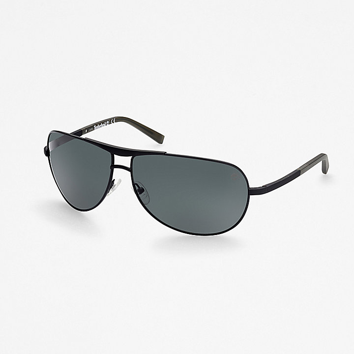 Timberland® Marcolin Modern Aviator Sunglasses in Black | Timberland
