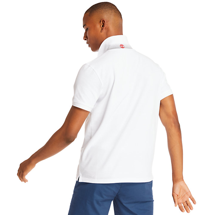 Millers River Polo Shirt for Men in White-