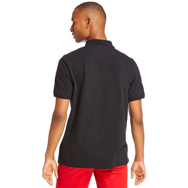 Millers River Regular Polo Shirt for Men in Black-