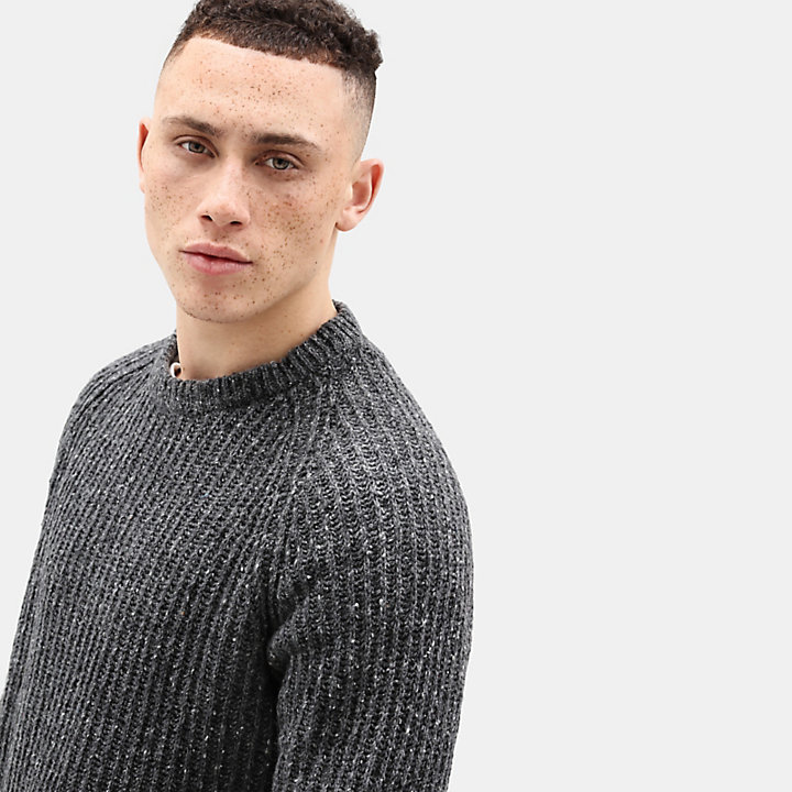 Phillips Brook Lambswool Sweater for Men in Dark Grey-